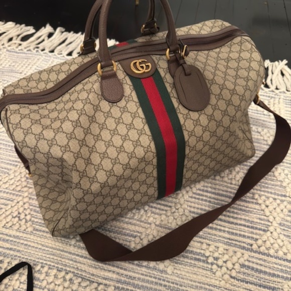 GUCCI SAVOY LARGE DUFFLE BAG - Picture 5 of 6